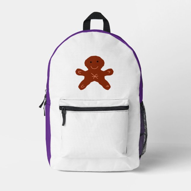 SIMPLE MINIMAL MODERN MONOGRAM ELEGANT STYLE CHIC  PRINTED BACKPACK (Front)