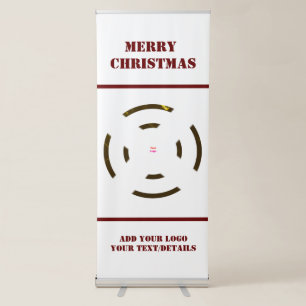 SIMPLE MINIMAL MODERN MONOGRAM ELEGANT STYLE CHIC  RETRACTABLE BANNER