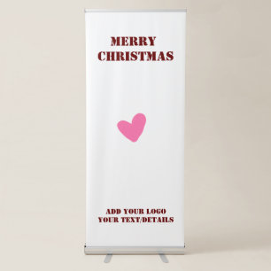 SIMPLE MINIMAL MODERN MONOGRAM ELEGANT STYLE CHIC RETRACTABLE BANNER