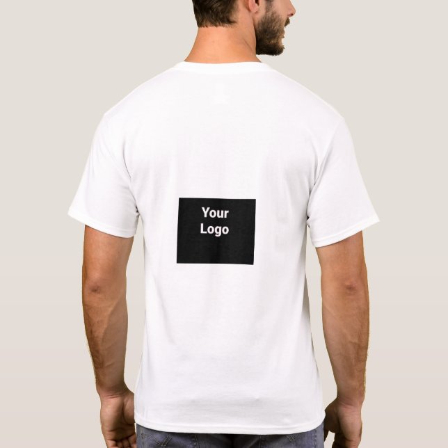SIMPLE MINIMAL MODERN MONOGRAM ELEGANT STYLE CHIC  T-Shirt (Back)