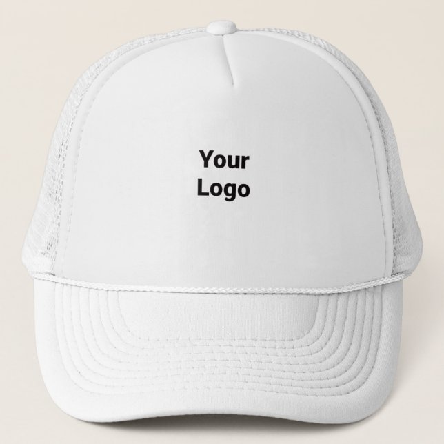 SIMPLE MINIMAL MODERN MONOGRAM ELEGANT STYLE CHIC  TRUCKER HAT (Front)