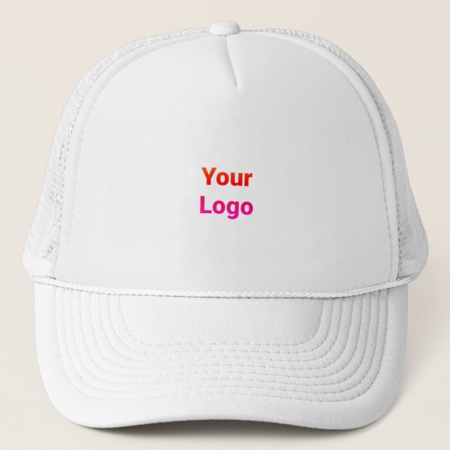 SIMPLE MINIMAL MODERN MONOGRAM ELEGANT STYLE CHIC  TRUCKER HAT (Front)