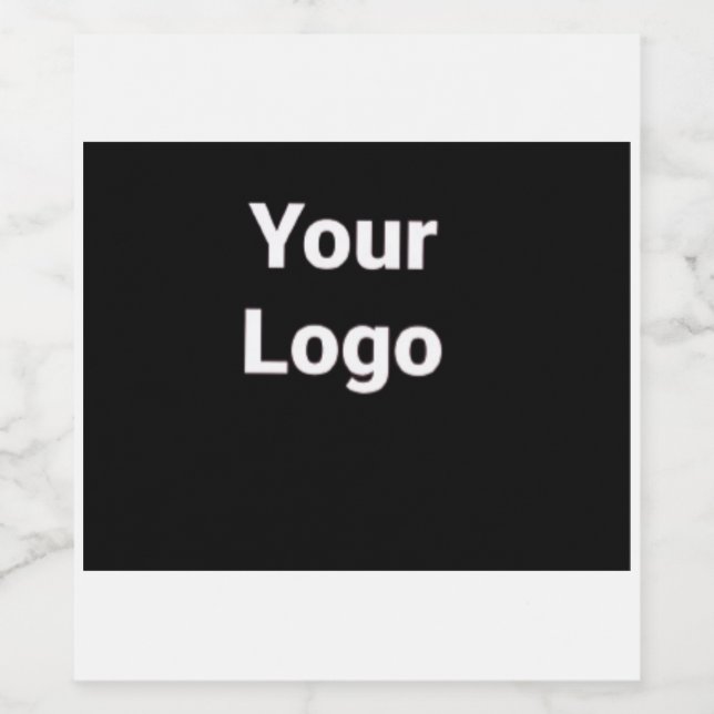 SIMPLE MINIMAL MODERN MONOGRAM ELEGANT STYLE CHIC  WINE LABEL (Single Label)