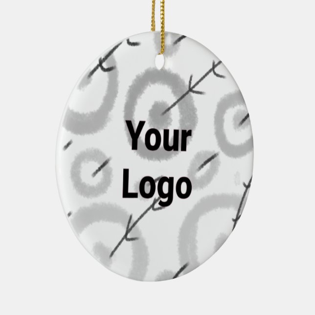 SIMPLE MINIMAL MODERN MONOGRAM ELEGANT STYLE  TOTE CERAMIC TREE DECORATION (Right)