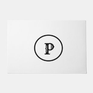 SIMPLE MINIMAL MODERN MONOGRAM ELEGANT STYLE TOTE DOORMAT