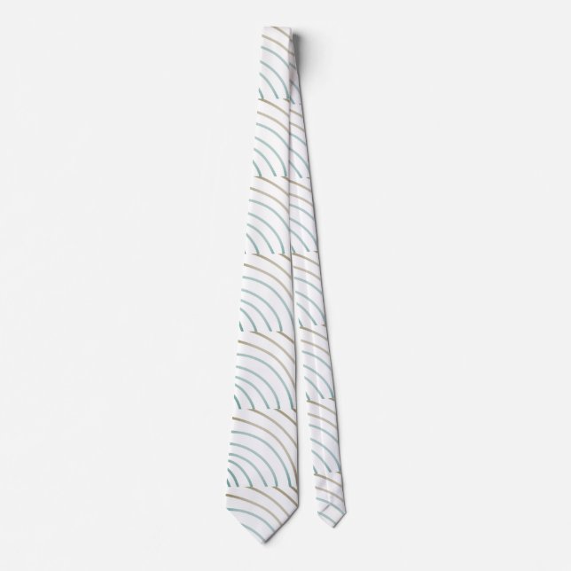 SIMPLE MINIMAL MODERN MONOGRAM ELEGANT STYLE  TOTE TIE (Front)