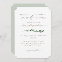 Simple Minimal Modern Watercolor Foliage Greenery