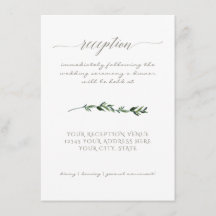 Simple Minimal Modern Watercolor Greenery Script