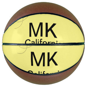 Simple minimal monogram add text travel plane phot basketball