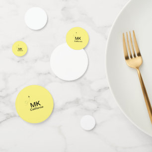 Simple minimal monogram add text travel plane phot confetti