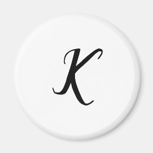 SIMPLE MINIMAL MONOGRAM CUSTOM NAME KEYCHAIN MAGNET
