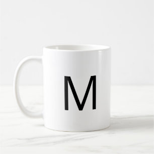 simple minimal monogram logo add your coffee mug