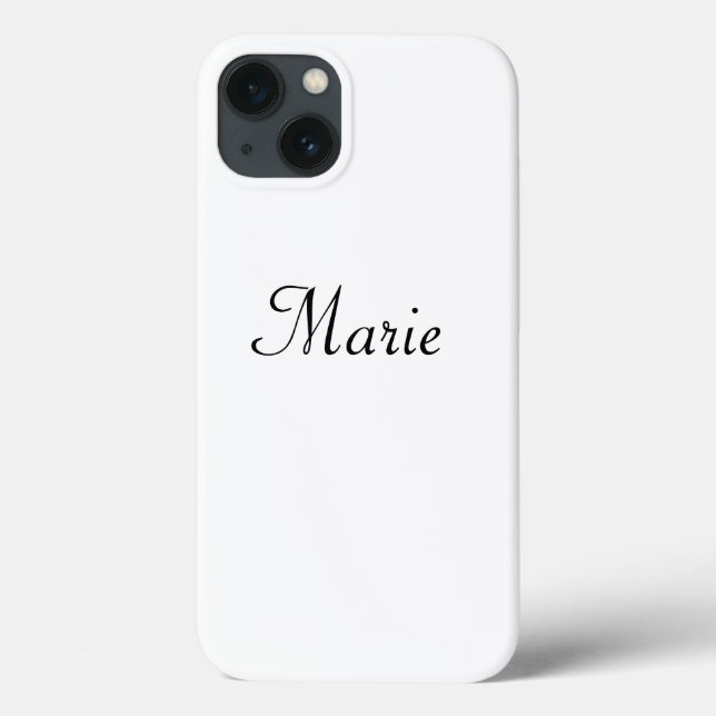 simple minimal monogram logo elegant personalised  Case-Mate iPhone case (Back)