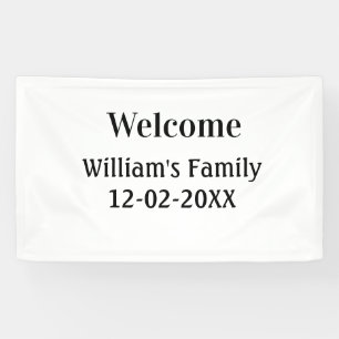 simple minimal monogram logo personalised baking   banner