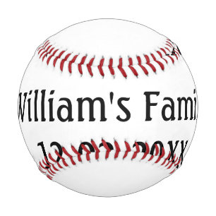 simple minimal monogram logo personalised baking baseball