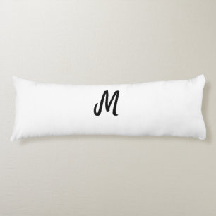 simple minimal monogram logo personalised baking  body cushion