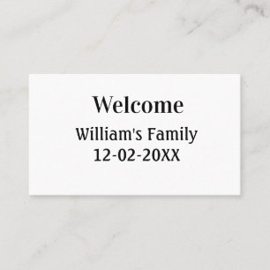 simple minimal monogram logo personalised baking business card