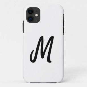 simple minimal monogram logo personalised baking iPhone 11 case