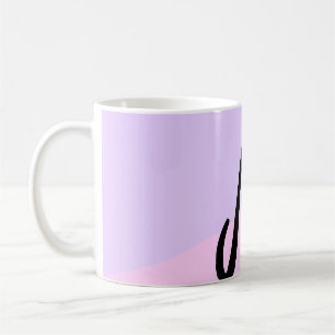 simple minimal monogram logo personalised baking coffee mug