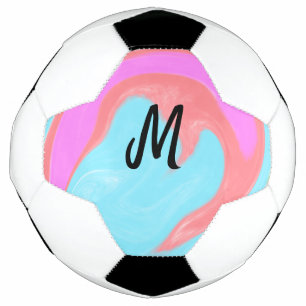 simple minimal monogram logo personalised baking   football