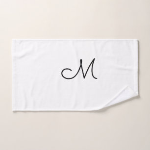 simple minimal monogram logo personalised baking hand towel