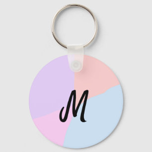 simple minimal monogram logo personalised baking key ring