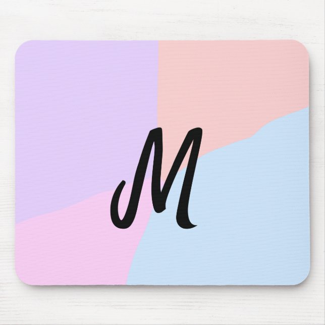 simple minimal monogram logo personalised baking   mouse mat (Front)