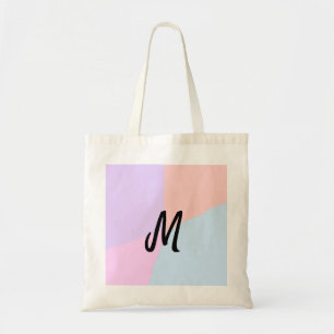 simple minimal monogram logo personalised baking   tote bag