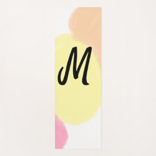 simple minimal monogram logo personalised baking yoga mat