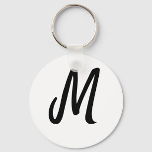 simple minimal monogram logo personalized baking   key ring