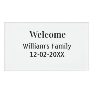 simple minimal monogram logo personalized baking   name tag