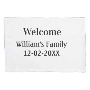simple minimal monogram logo personalized baking pillowcase