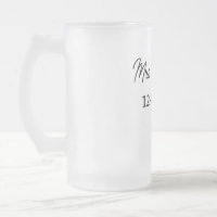 simple minimal monogram mrs Mr name date year Thro