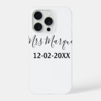 simple minimal monogram mrs Mr name date year Thro