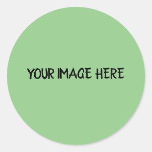 SIMPLE MINIMAL orange TEXT STYLE CLASSIC ROUND  Classic Round Sticker