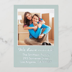 Simple Minimal Personalised Moving Announcement