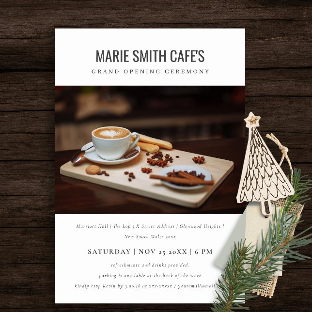 Simple Minimal Photo Business Grand Opening Invite (Creator Uploaded)