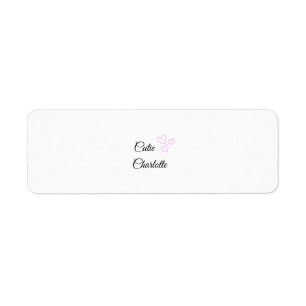 simple minimal pink heart glitter sparkle add name