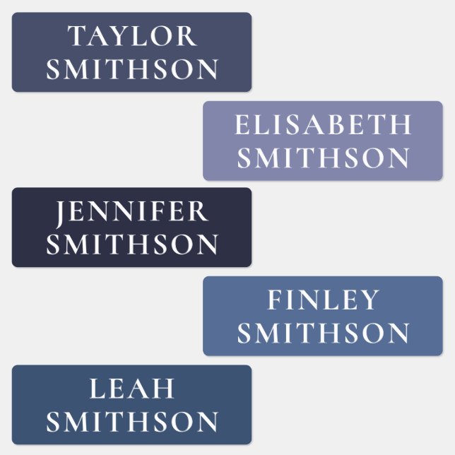    Simple Minimal Purple Blue Add Your Name School (Group)