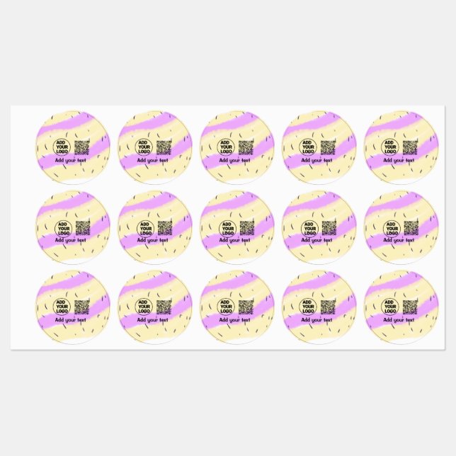 Simple minimal q r code add logo scan code name te (Sheet)