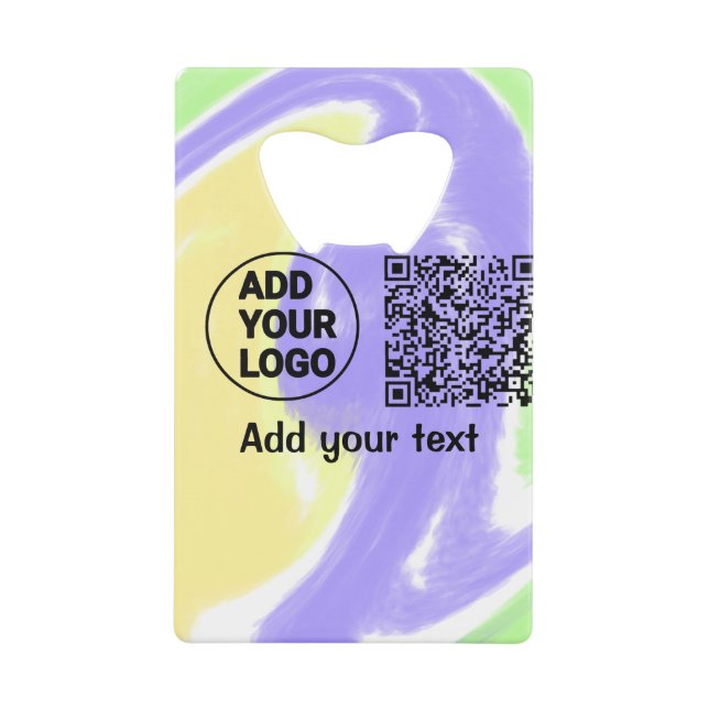 Simple minimal q r code add logo scan code name te (Front)