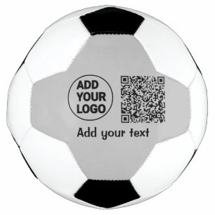 Simple minimal q r code add logo scan code name te football