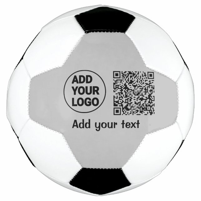 Simple minimal q r code add logo scan code name te football (Front)