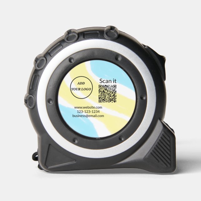 Simple minimal q r code add logo scan code name we 1 (Front)