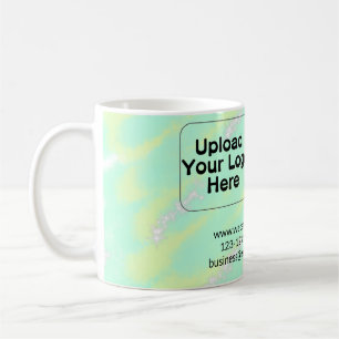 Simple minimal q r code add logo scan code name we coffee mug