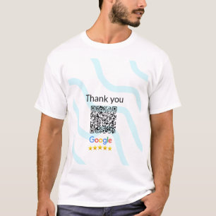 Simple minimal q r code add logo scan code name we T-Shirt