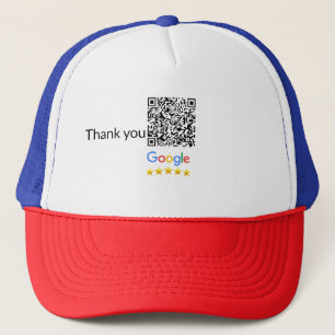 Simple minimal q r code add logo scan code name we trucker hat