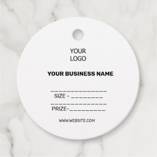 simple minimal social media custom logo price gift favour tags