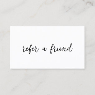 Simple Minimal Social Media Icons Elegant Modern Referral Card
