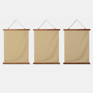 simple minimal solid color custom orange gray boho hanging tapestry